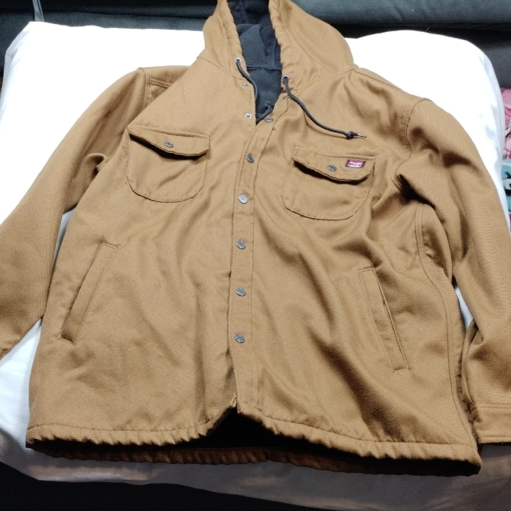 Wrangler Workwear Men's Hooded Snap Coat Size XL